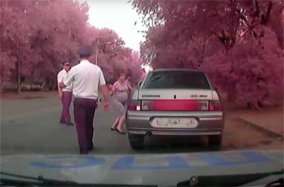 Беременная женщина расколотила автомобиль, чтобы свалить вину на полицейских
