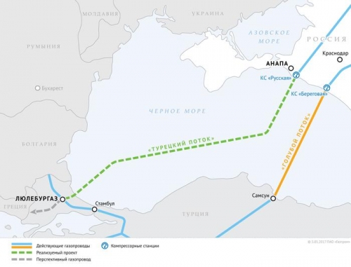 Турецкий поток, начало: в глубоководье Черного моря идут сварочные работы