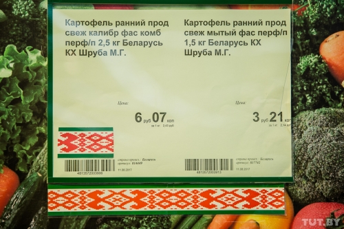 Магазины не дожидаются постановления Совмина и указывают цены за литр и килограмм