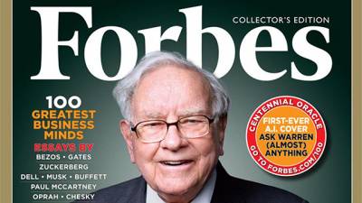 Forbes выпустил юбилейный номер журнала со списком 100 лучших бизнес умов