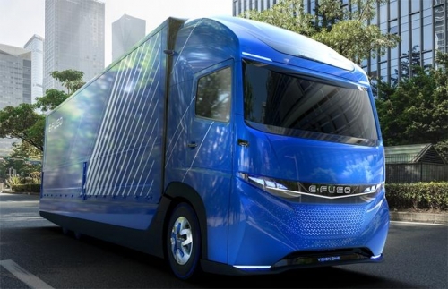 Концерн Daimler показал тяжёлый грузовик E Fuso Vision One на электротяге