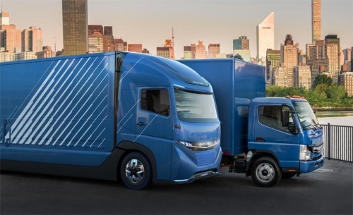 Концерн Daimler показал тяжёлый грузовик E Fuso Vision One на электротяге