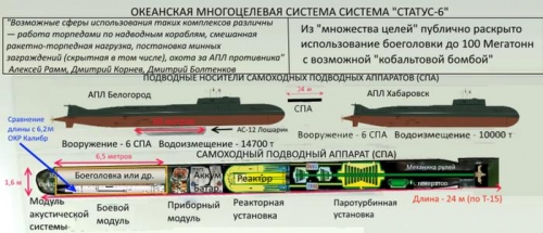 Пентагон признал существование российского оружия Статус 6