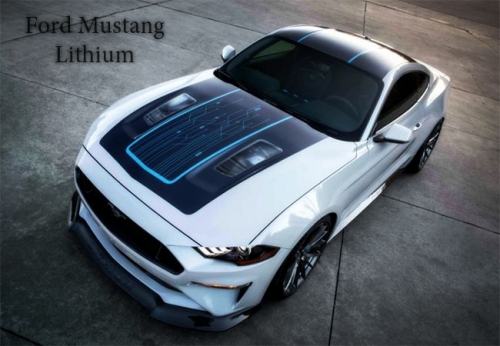 Электрический суперкар Ford Mustang Lithium: поразительный дизайн и вид автомобиля