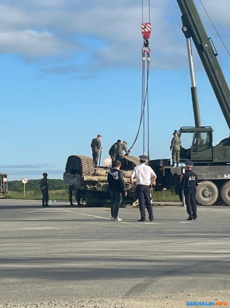 В Южно Сахалинске военные потеряли танк