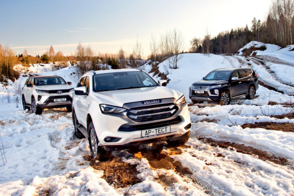 Рамы приличия: Isuzu MU-X, Toyota Fortuner и Mitsubishi Pajero Sport