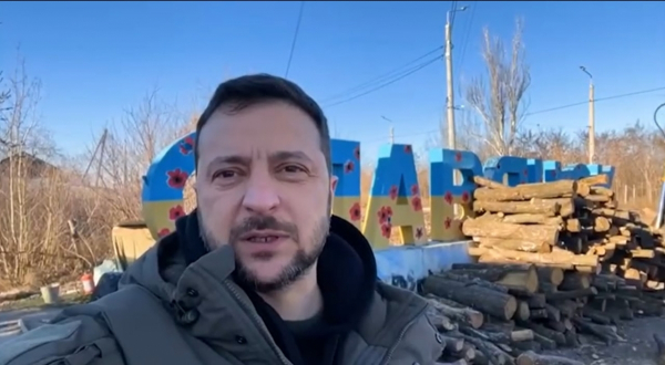 Зеленский замечен в прифронтовом районе Донецкой области