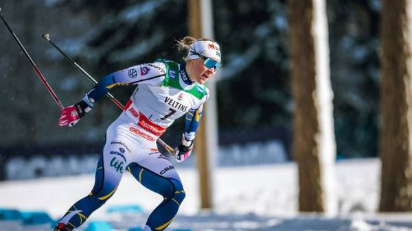 Шведские лыжницы заняли первые три места в спринте на этапе Кубка мира в Ливиньо