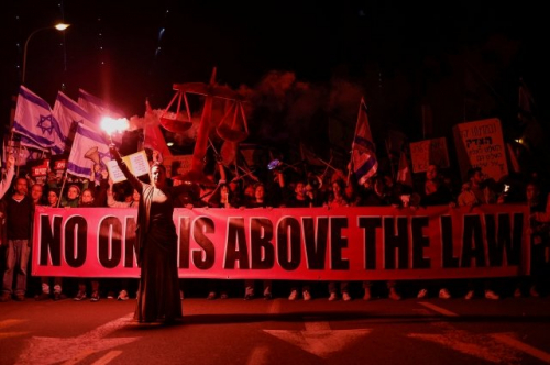 В Израиле свыше 80 тысяч человек вышли на митинг против судебной реформы