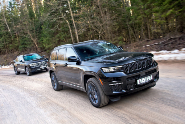 Дважды V8: новый Jeep Grand Cherokee L 5.7 и Volkswagen Touareg 4.0 TDI