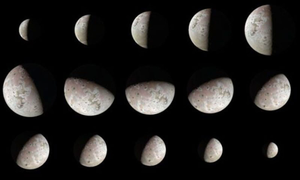 Зонд «Юнона» сфотографировал  Ио — насыщенный вулканами спутник Юпитера — с расстояния 11 тыс. км 