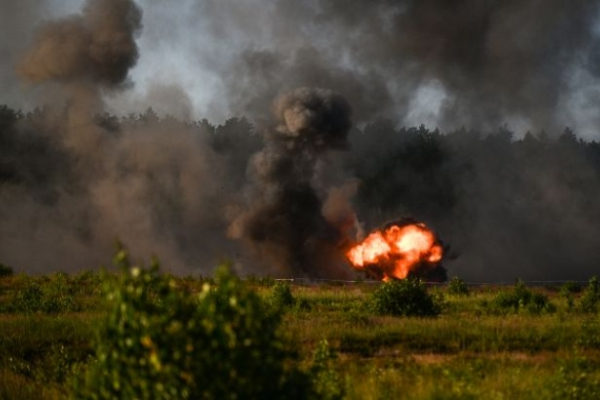 Взрыв боеприпасов на военном полигоне в Чехии